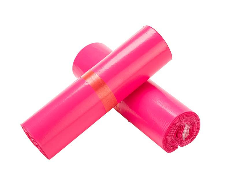 沙洋玫红色快递袋-02